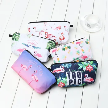 

30PCS / LOT Cosmetic Bag Women Portable Tote Bag Fashion Zipper Travel Large Capacity Cosmetic Pouch Animal Makeup Bags