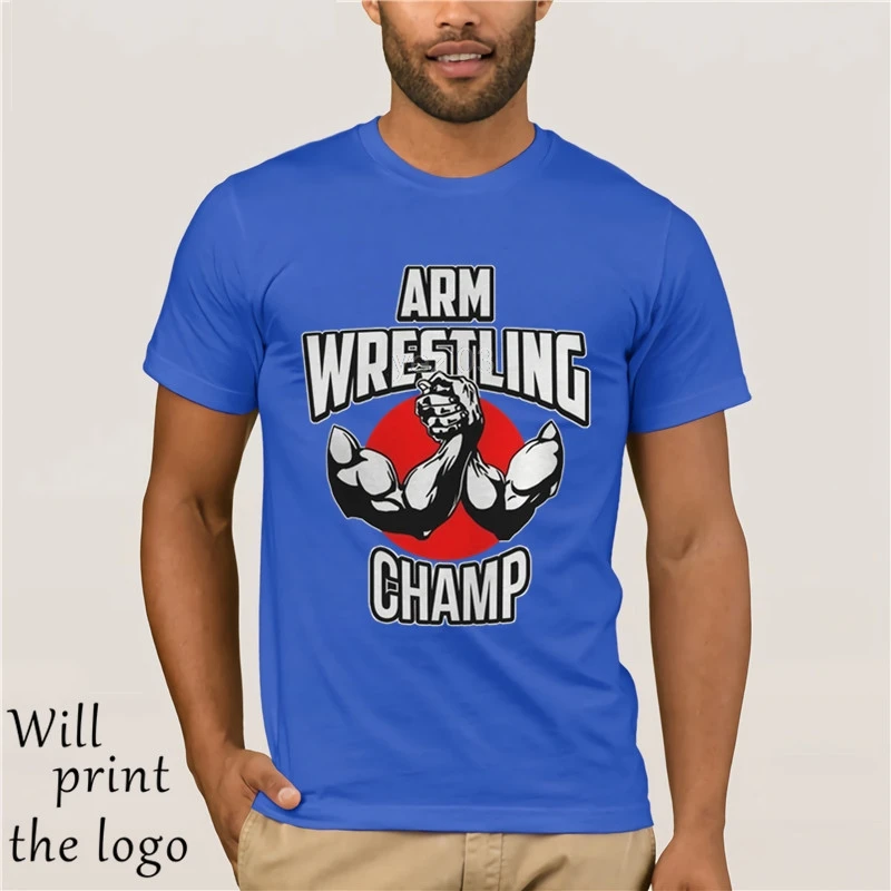 مضحك الرجال t قميص المرأة الجدة التي شيرت الذراع المصارعة البطل-الذراع المصارع المحملة قميص بارد