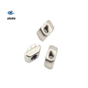 

100Pcs 30 Series T nut Hammer Head Nut M3/M4/M5/M6 Connector Nickel Plated 3030 Series Slot Groove Aluminium Profile Accessories