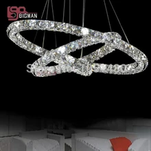 Праздничная распродажа Новые Роскошные Современные хрустальные светодиодный подвесные светильники для столовой