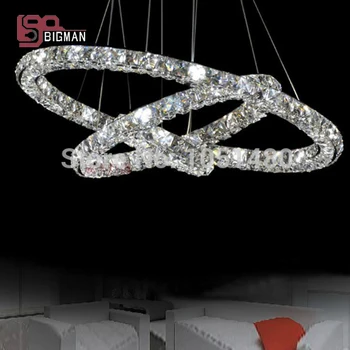 

holiday sale new Luxury Modern Crystal LED Pendant lights dinning room fixtures