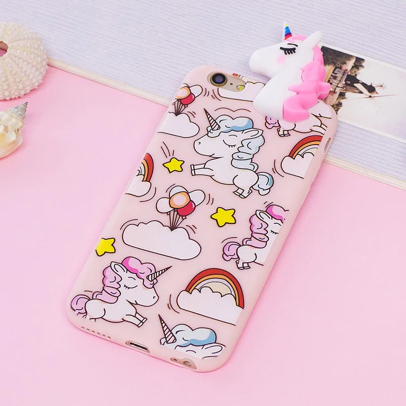 Чехол для iPhone 6s чехол 6 с 3D рисунком панды Единорога задняя крышка 6S Plus Etui|cover 6s|cover