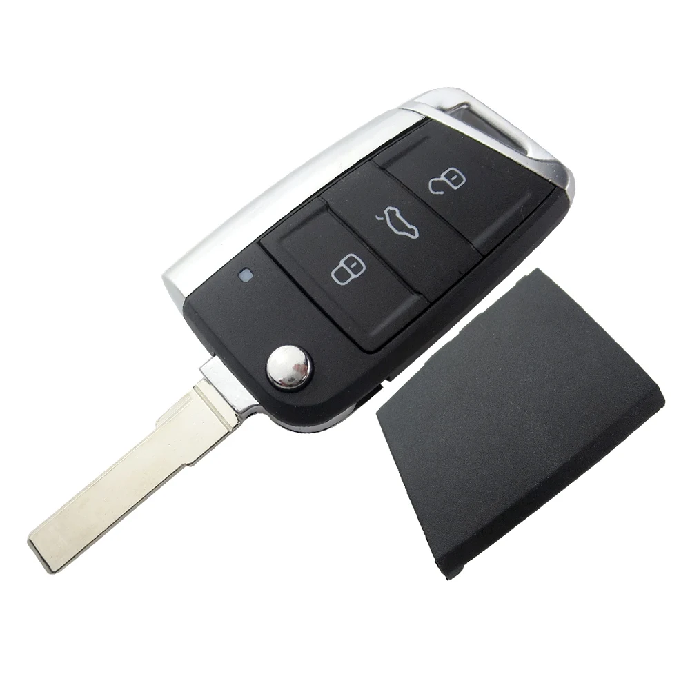 Replacement Key Case Fob Cover For Volkswagen for VW Golf Skoda MK 7