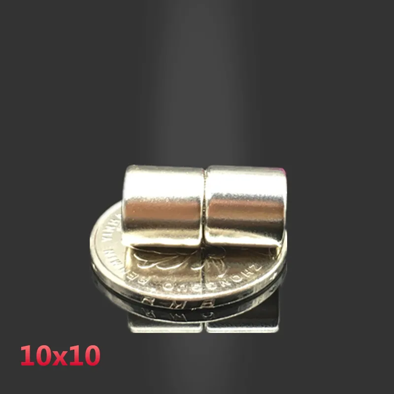 

50pcs 10x10mm neodymium magnet 10mm*10mm strong rare earth neodymium magnets 10*10 mm NdFeB permanent round magnetic 10mmx10mm