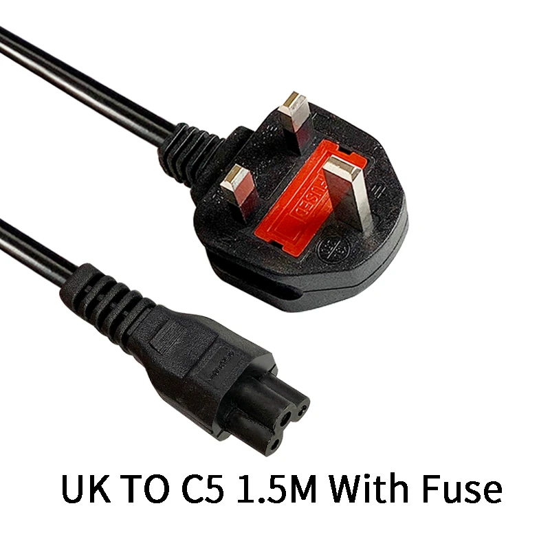 Uk Singapore Malaysia Power Extension Cable Cord British Lead Cable Cord Uk Plug To Iec320 C5 For Laptop Charger Lcd Tv 1 5m 5ft Power Cable Cord 3 Pronguk Power Cord Aliexpress