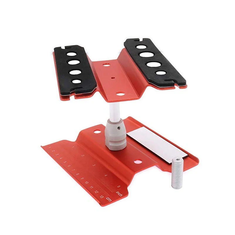 

FATJAY RC Model Car Repair Station Workstation Work Stand 360 Rotation Height Adjustable for 1/8 1/10 1/16 1/18 Scale Car