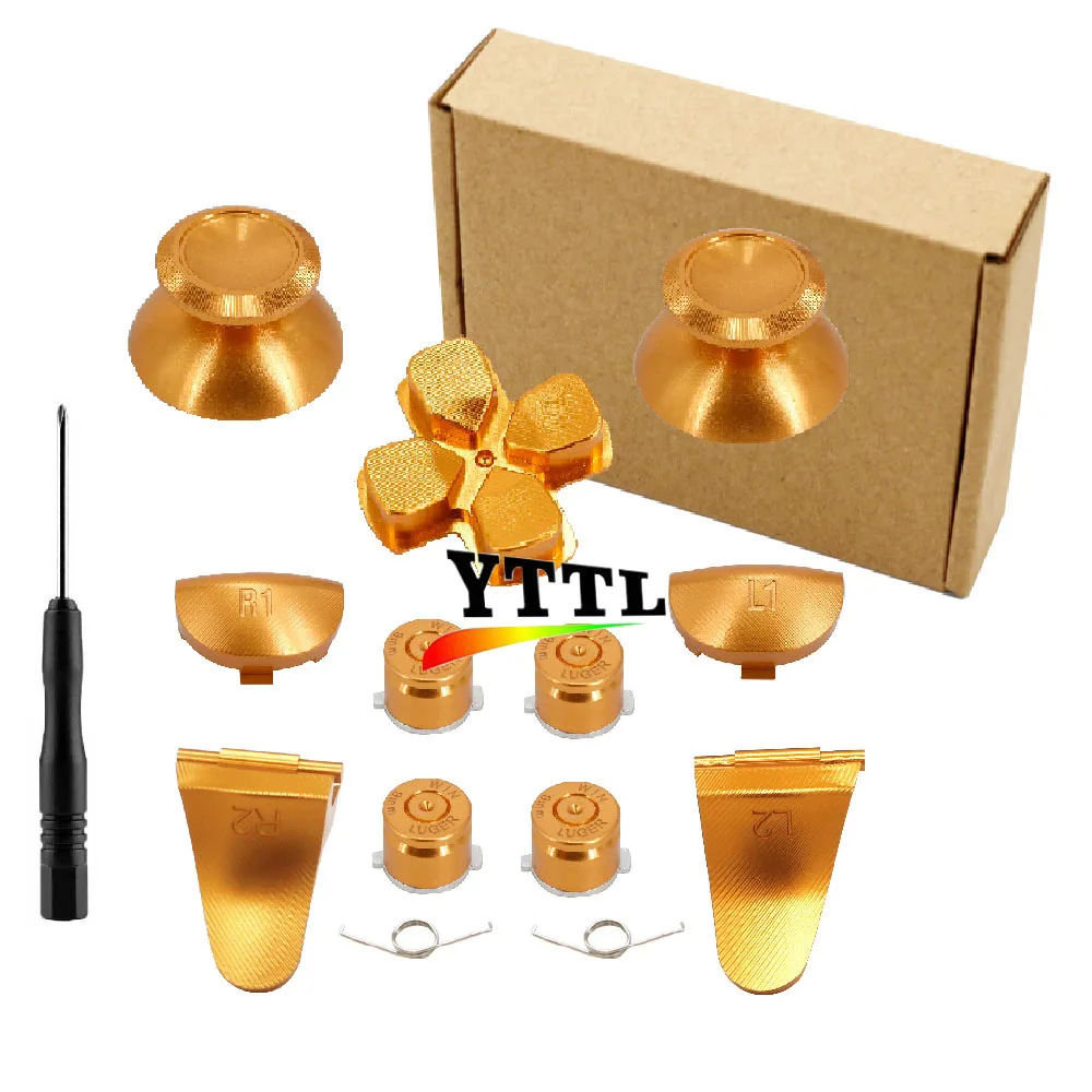 PS4 metal replacement buttons gold 1