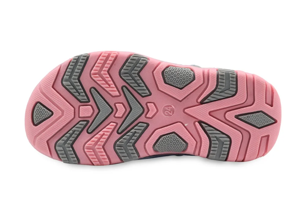 Apakowa Summer Children Shoes Girls Sport Beach Sandals with Arch Support Kids Hook-and-Loop Sandals for Girls EU Size 21-32