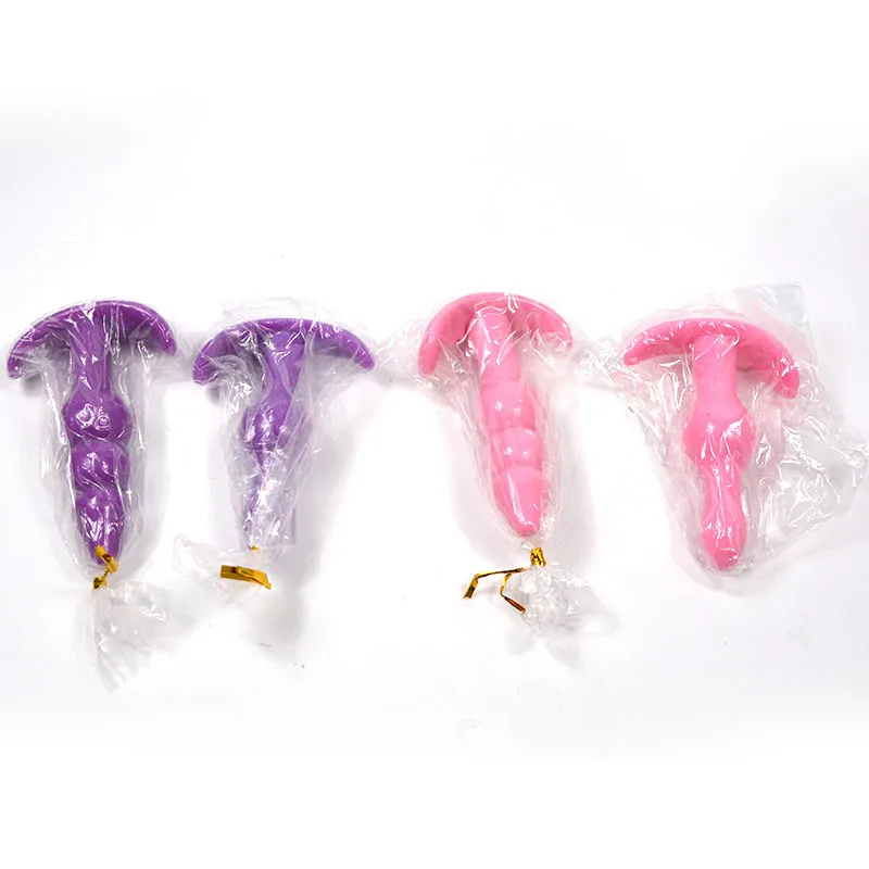 1Pc Mini Flexible Finger Anal Beads Anal Butt Plug G-spot Massager Dildo Plug Silicone Toys for Women11