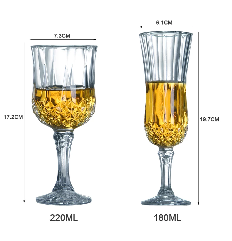 2/4 шт креативное бессвинцовое Хрустальное стекло алмазный бокал для вина Европейский бытовой бокал для шампанского вина бокал для вина стеклянная чашка