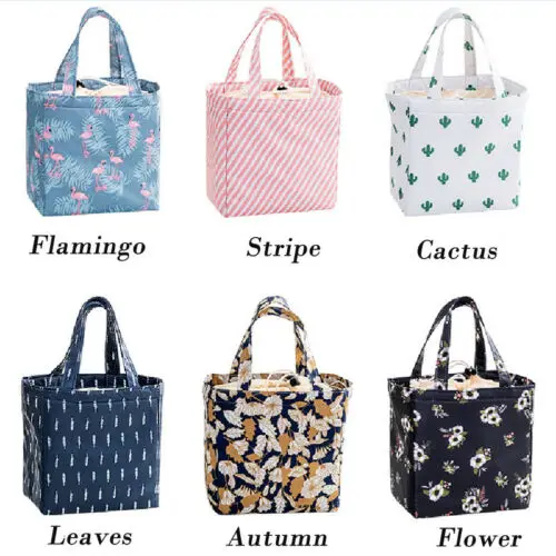 

Cute Cartoon Waterproof Portable Picnic Insulated Food Storage Box Tote Lunch Bags 2019 New