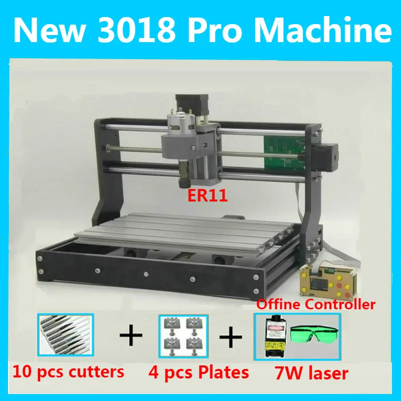CNC Router 3018PRO 5500mw Laser Wood Engraver PCB Milling Machine Micro USB