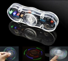 ##Special Price electronic diy kit POV Rotate Fingertip gyro diy soldering kit colorful diode Electronic training set ##Special Price electronic diy kit POV Rotate Fingertip gyro diy soldering kit colorful diode Electronic training set