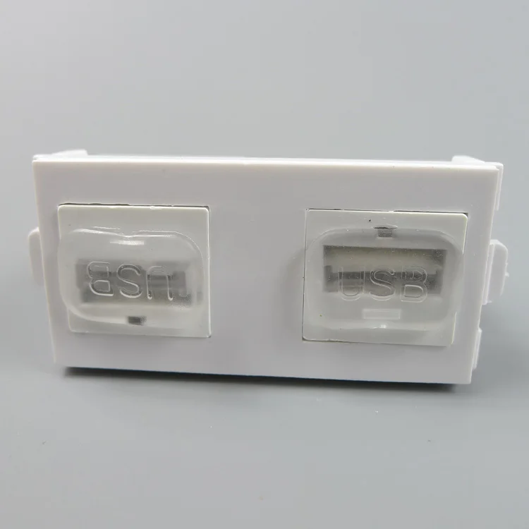 Настенный разъем с двумя портами USB 2 0 Мама мама|wall plate|wall connectorwall plate connector |