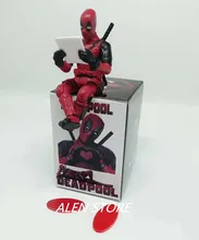 ALEN Super Heros Deadpool Sitting Yamaguchi Style Joint Anime Action Figures PVC Model Collection Toy