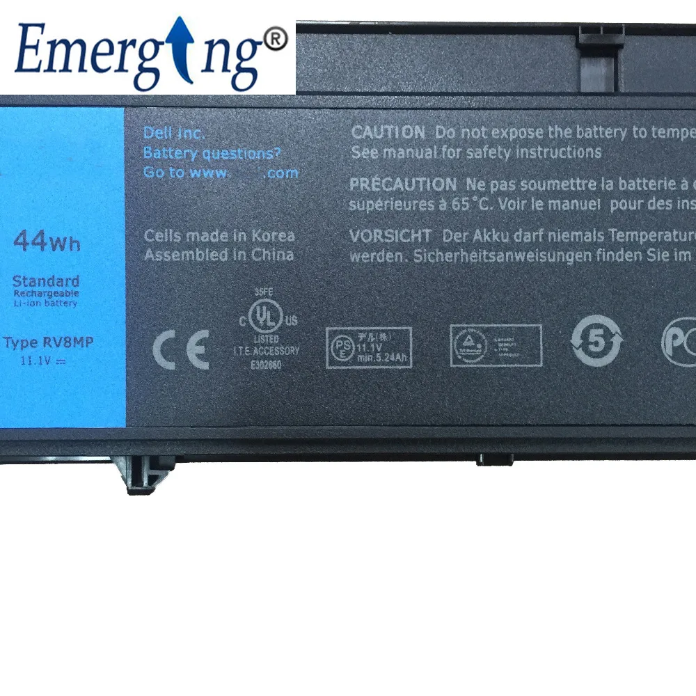 11 1 В 44WH Оригинальный Новый аккумулятор для планшета ноутбука Dell Latitude XT3