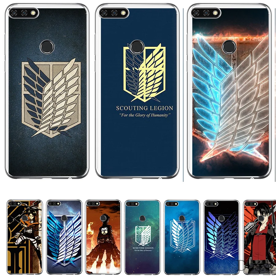 

Phone Case Cover Anime Japanese Attack On Titan Diy Printing Drawing For Honor 6a 7X 7C 7A 9 10 Lite Pro 2GB 3GB 8X Cases
