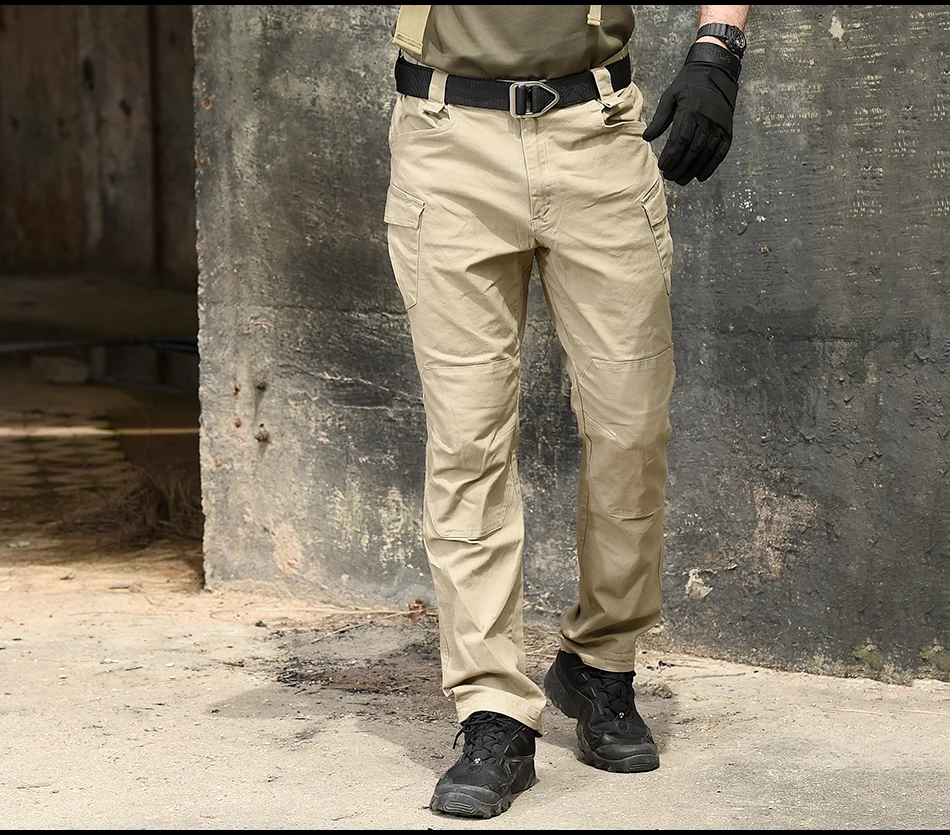 Мужские тактические брюки ReFire Gear, повседневные хлопковые брюки-карго с несколькими большими карманами в стиле формы СОБР, штаны для