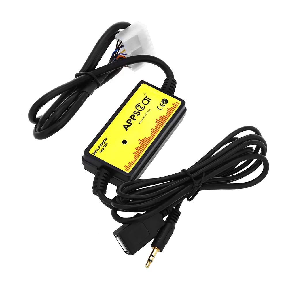 

APPS2CAR WT-USB-TYT02 Car Audio Interface USB / SD Adapter Car MP3 Interface12P Connect Digital CD Changer for Toyota