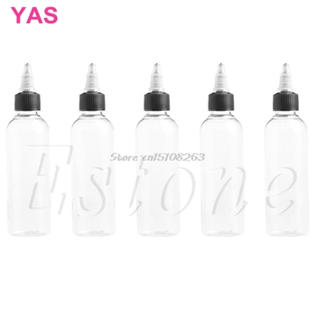 

5Pcs 120ml Twist Cap Empty Plastic Tattoo Ink Pigment Bottle Supply #Y207E# Hot Sale
