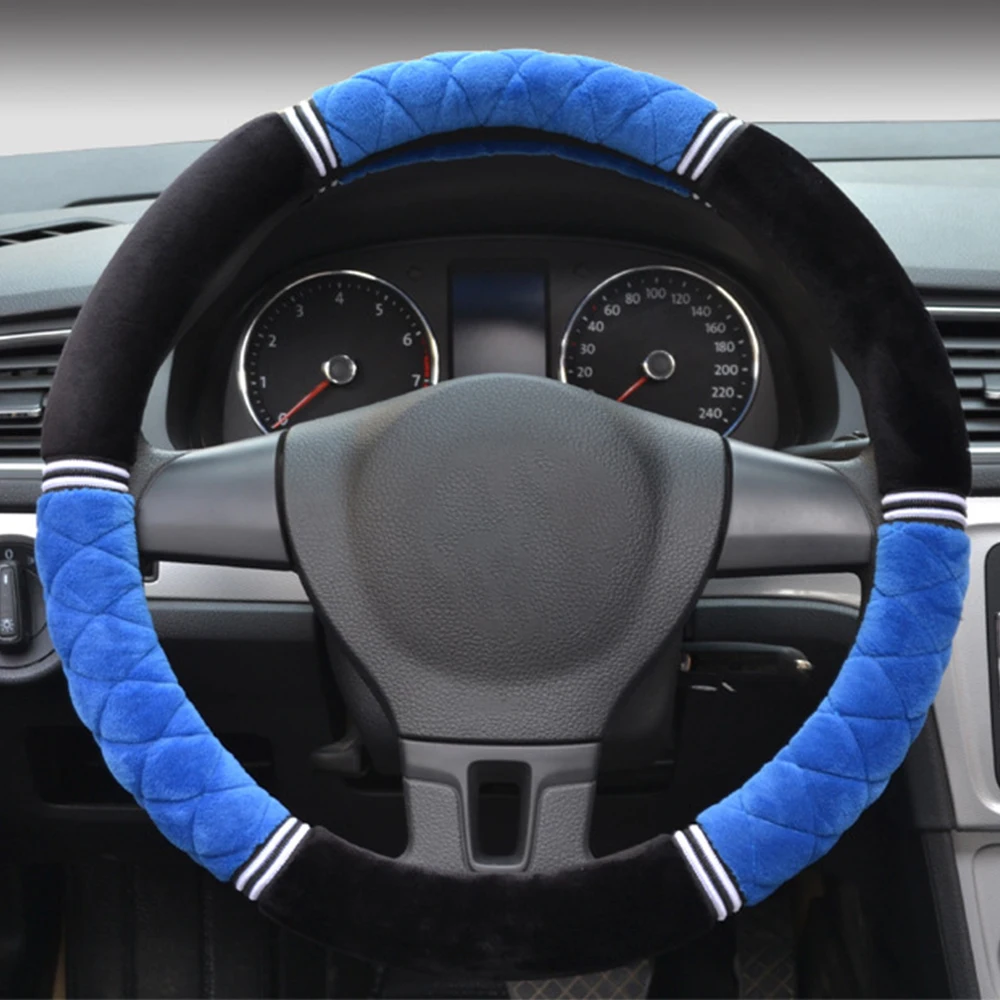 FLY5D The Five Color Short Plush Car Steering Wheel Cover Fashional Delicate Workmanship Suitable for Winter 38CM | Автомобили и