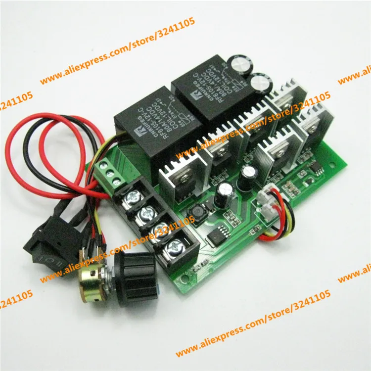 Бесплатная доставка DC12V-36V двигатель постоянного тока высокомощный регулятор