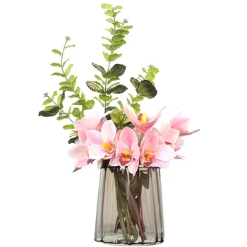 

American Coloured Glass Vase Home Decoration Simplicity Tabletop Vase Home Decoration Accessories Modern Housewarming Gift