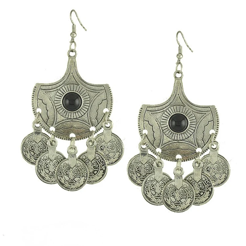 

Hot fashion product, Vintage alloy earrings, Vintage silver drop earrings, Zamac earring