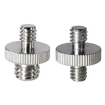

1/4" Male to 1/4" Male Screw +1/4" Male to 3/8" Male Screw Adapter for Camera Cage/Shoulder Rig/Tripod/Socket Studio/Lighting Eq