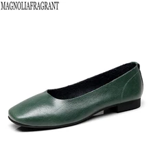 Модная женская обувь; удобные кожаные Балетки с круглым носком; складывающиеся балетки на плоской подошве; Переносные дорожные лоферы на плоской подошве; большие размеры; k725