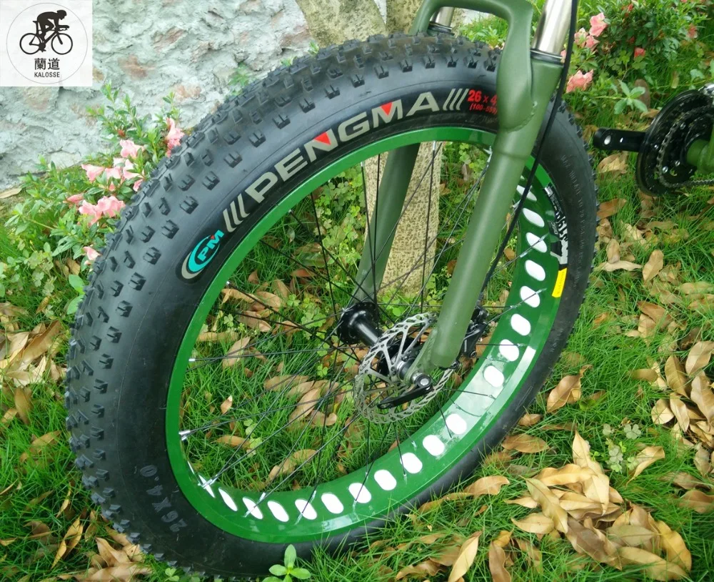 Cheap Kalosse Soft-tail frame   Snow/beach   folding bicycle 26    26*4.0 inch   21/24/27/30 speed  26*17inch  mountain bicycle 5