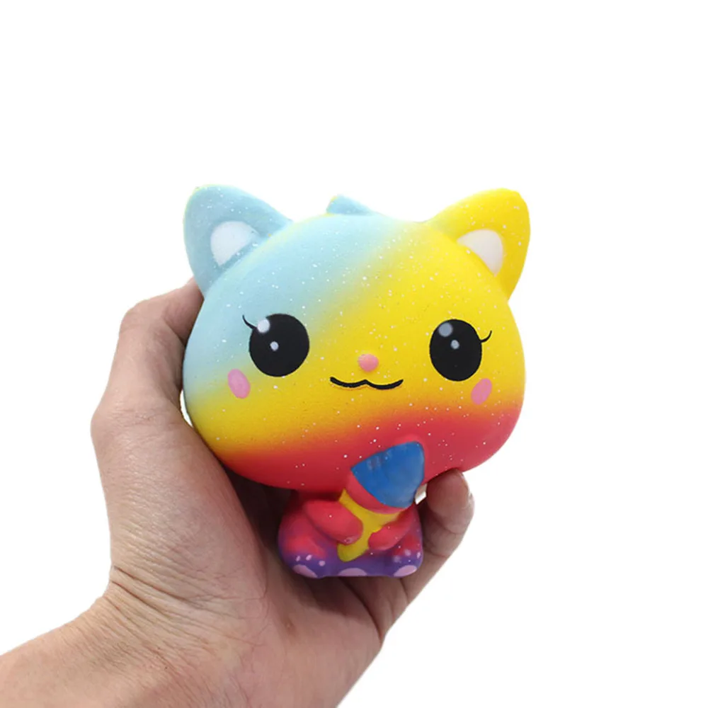 Мороженое кошка фрукты ароматизированный медленно поднимающийся, игрушка для снятия стресса, игрушки для сбора подарок