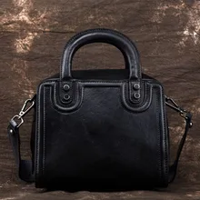 Женская Высококачественная квадратная женская сумка из натуральной кожи с клапаном, винтажная сумка в форме кубика, ретро мини дизайн, лаконичная сумка через плечо