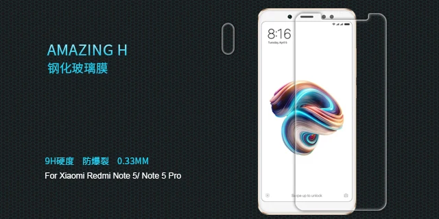 Для xiaomi redmi Note 8T PRO glass Nillkin H 0,33 мм закаленное стекло Защита экрана 9H для redmi 5A Note 6/Note 7 7 Pro крышка