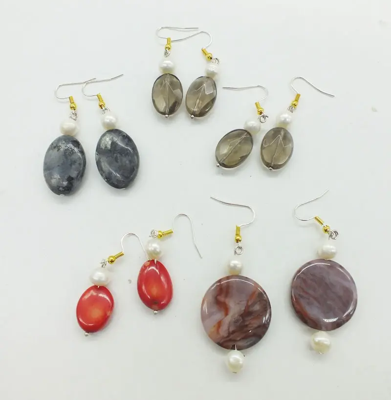wholesale! 7 pairs ,Pearl, crystal  coral ,earrings