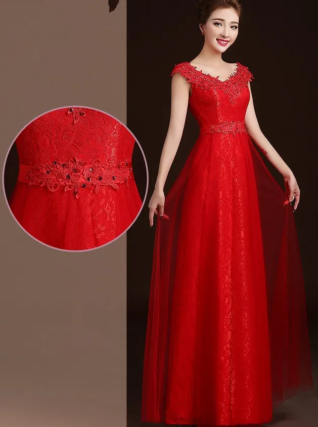 v-образным вырезом выпускные Длинные платья для вечеринки вечернее платье для выпускного вечера; Robe de soiree vestido de casamento Longo com Renda TK385