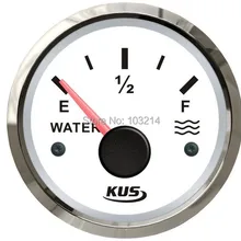 KUS indicatore di livello acqua 52mm-190ohm segnale 12 v 24 v per marine yacht barca a motore auto
