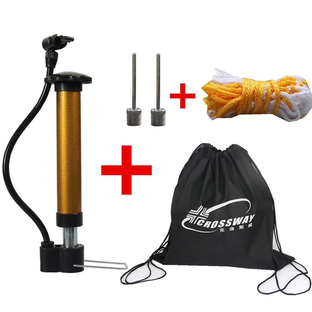 

4pcs/ set Pump basketball football volleyball tube pump mini portable ball pump air needle net bag