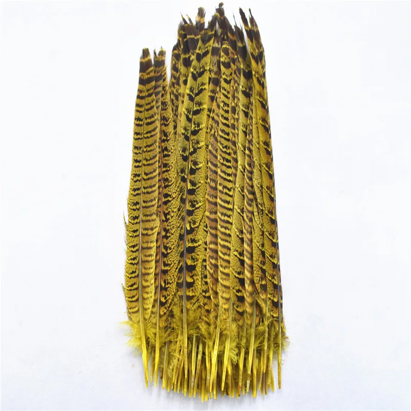 Красивые 20 шт 25-30 см натуральное окрашенное перо из хвоста фазана DIY свадебное украшение головной убор аксессуары перья для рукоделия