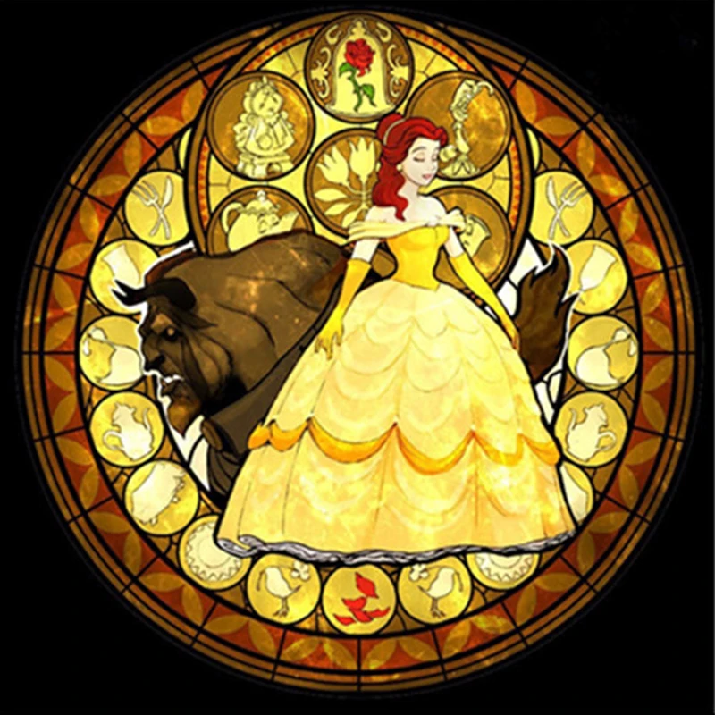 

Diamond embroidery Diy diamond Painting Cross Stitch Beauty Beast Full Square 5D Needlework Mosaic Home Decor