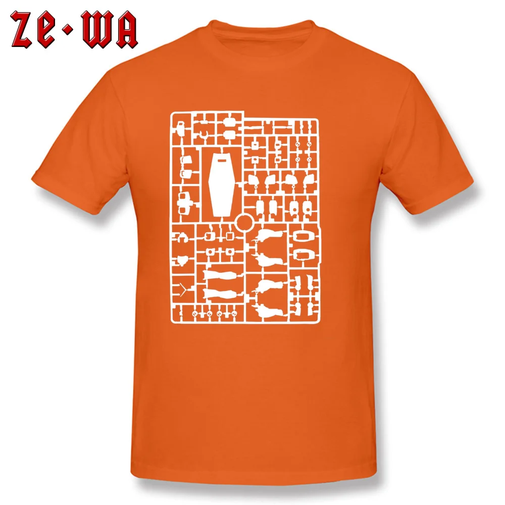 Casual T Shirts Prevalent Round Collar Gundam Runner Transparent 833 100% Cotton Man Tops & Tees Casual Short Sleeve Tee Shirts Gundam Runner Transparent 833 orange