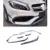 UNA Classe In Fibra di Carbonio Paraurti Anteriore Canard Splitter Spoiler Fendinebbia Trim per Mercedes Benz A180 A200 A250 AMG A45 13-18 ABS