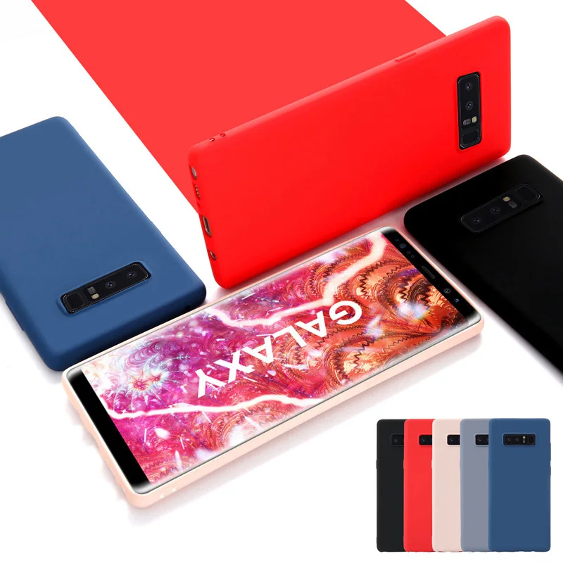 

SoCouple Liquid Case For Samsung Galaxy Note 8 Case For Samsung Galaxy Note 9 Soft Silicone Official Smooth Phone Back Cover