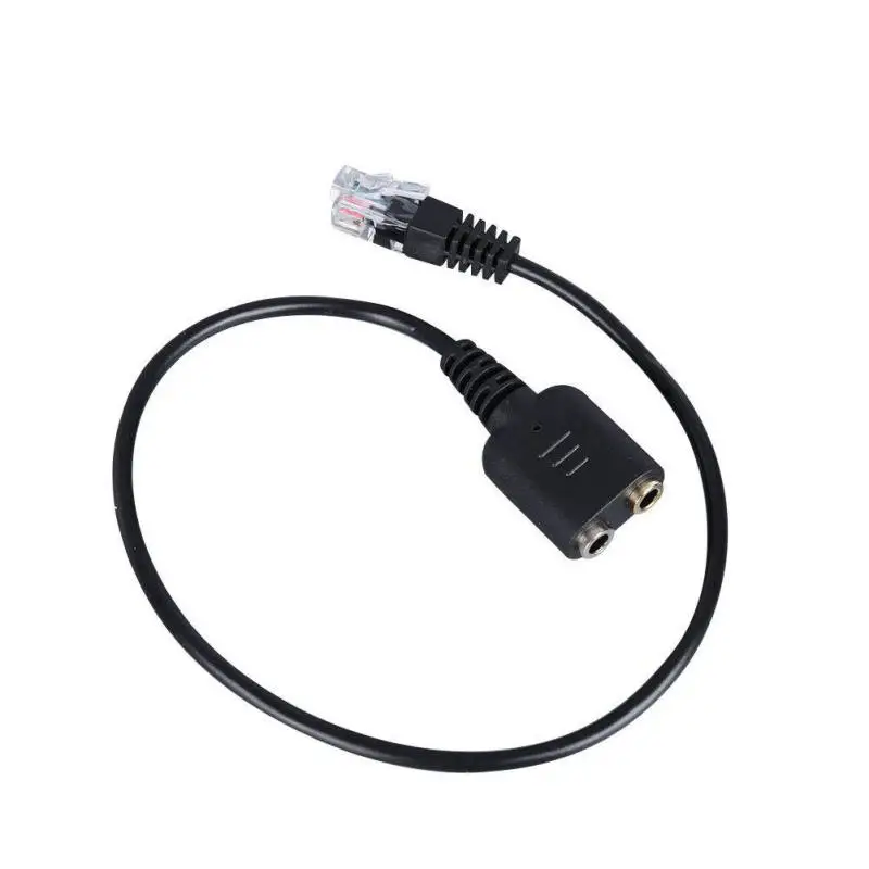 Dual 3.5mm to RJ9 Headphone Converter Cord Telephone Phone Computer Adapter Connector Cable | Компьютеры и офис