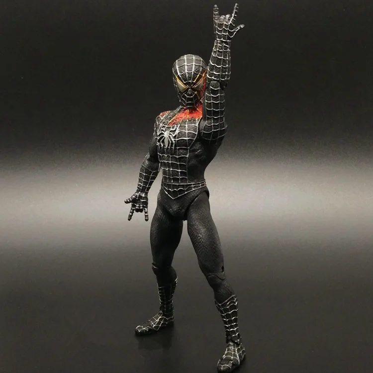 

New Hot Toy 15cm Original Garage Kit Figurine Spiderman - Venom PVC Figure Spider-man Black Doll Collectible Model Toy In Stock