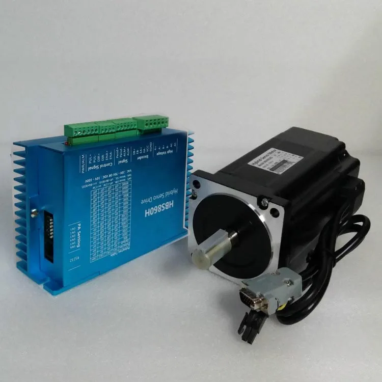 

HBS860H Closed Loop 86 Stepper Motor Driver AC20-75V DC24-110V with 86HBS120 Closed Loop Stepper Motor 12N.m