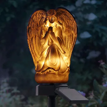 

Waterproof 1 LED Warm White Solar Angel Shape Garden Courtyard Lawn Lamp For Outdoor Yard Garden Lighting Decoration