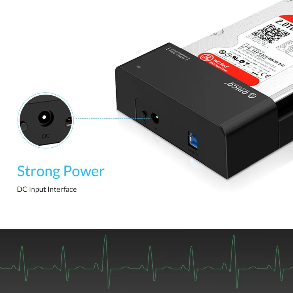  ORICO 6518US3-V2 Super Speed USB 3.0 HDD & SSD Docking Station für 25 & 35 zoll festplatte SATA Unt