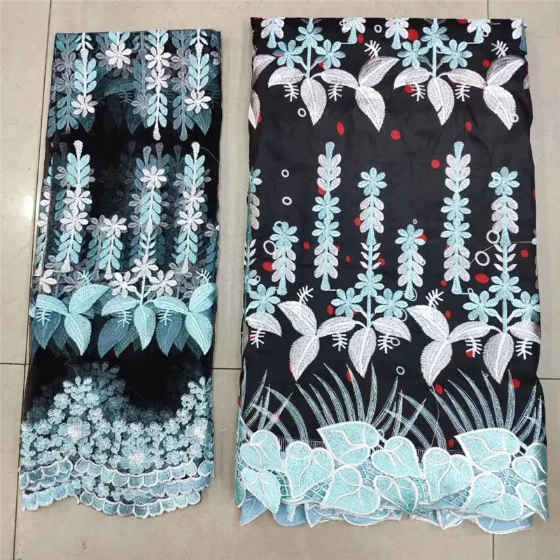 

Hot Sale!African Wax Lace Fabrics 6 Yards 100% Cotton Guipure Lace African Ankara Wax Fabric With Embroidered For Party Dress XF