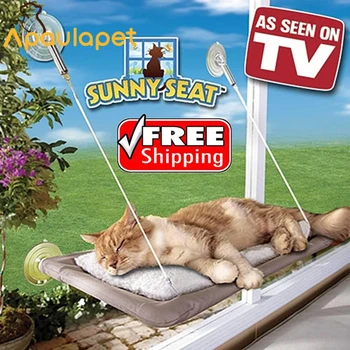 

APAULAPET TV Window Mounted Cat Bed Pet Hammock Suction Pad Pet Bed Pet Nest Sunny Seat Cat Bed Sunny Seat Machi